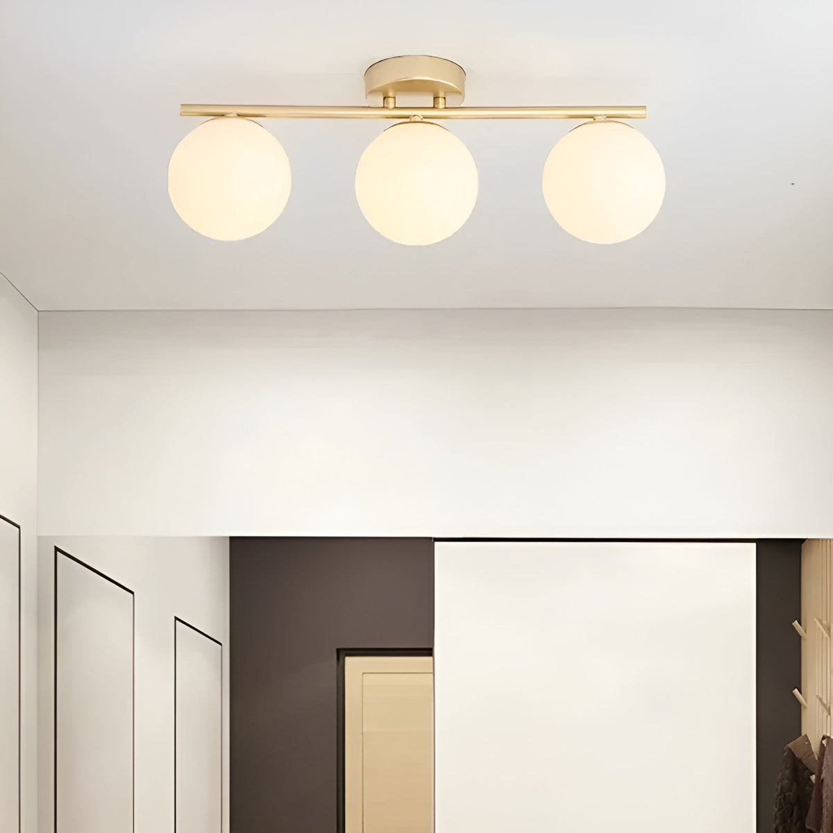 Lampada da soffitto a LED in vetro – Design nordico | Per soggiorno e camera da letto