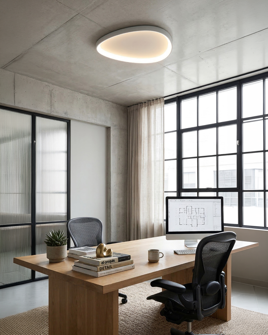 Lampada da soffitto LED Minimalista – Lampada di design moderno con luce soffusa
