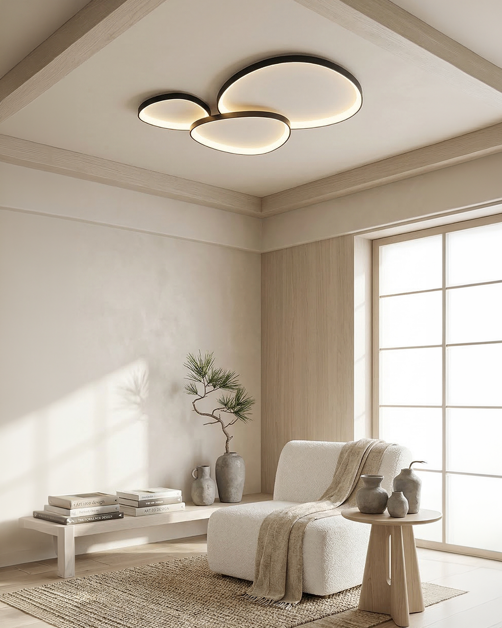 Lampada da soffitto LED Minimalista – Lampada di design moderno con luce soffusa