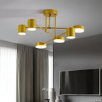 Plafoniera LED con 6 bracci – Design moderno e luce intensa | Perfetta per gli ambienti domestici