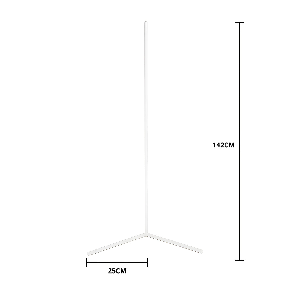 Lampada da terra angolare a LED – Dimmerabile con telecomando | Design moderno e luce indiretta