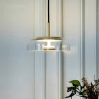 Lampada a sospensione LED in vetro – Illuminazione elegante per sala da pranzo, camera da letto e soggiorno