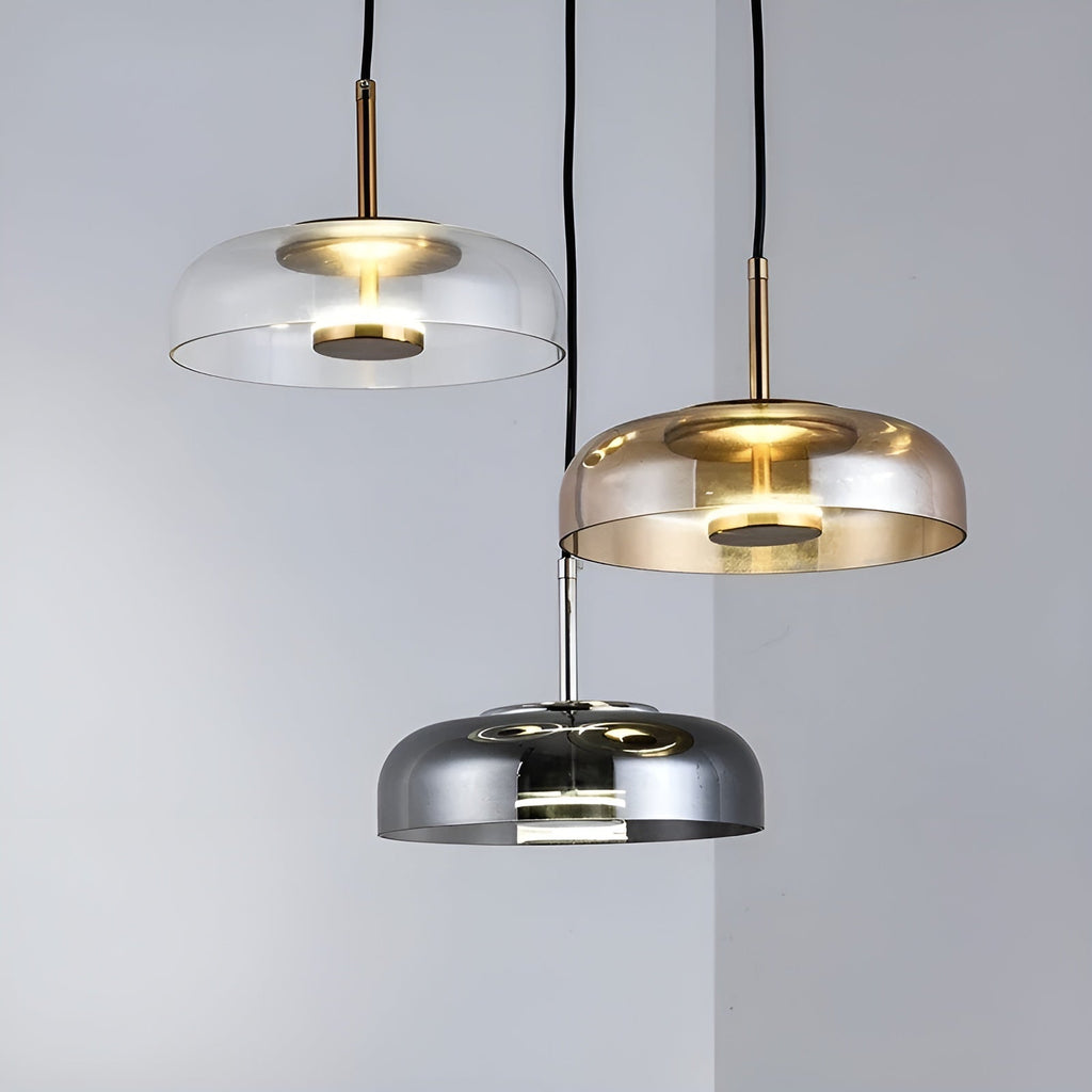 Lampada a sospensione LED in vetro – Illuminazione elegante per sala da pranzo, camera da letto e soggiorno