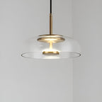 Lampada a sospensione LED in vetro – Illuminazione elegante per sala da pranzo, camera da letto e soggiorno