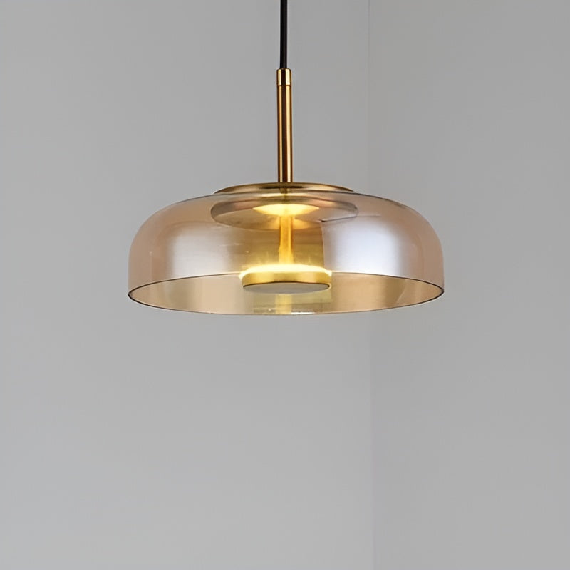 Lampada a sospensione LED in vetro – Illuminazione elegante per sala da pranzo, camera da letto e soggiorno
