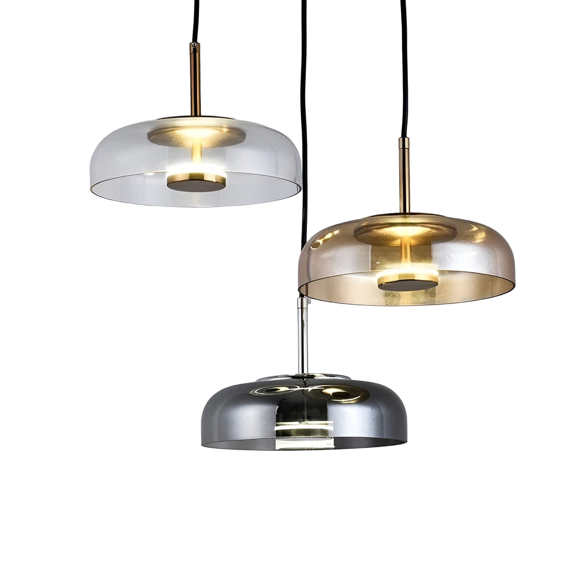 Lampada a sospensione LED in vetro – Illuminazione elegante per sala da pranzo, camera da letto e soggiorno