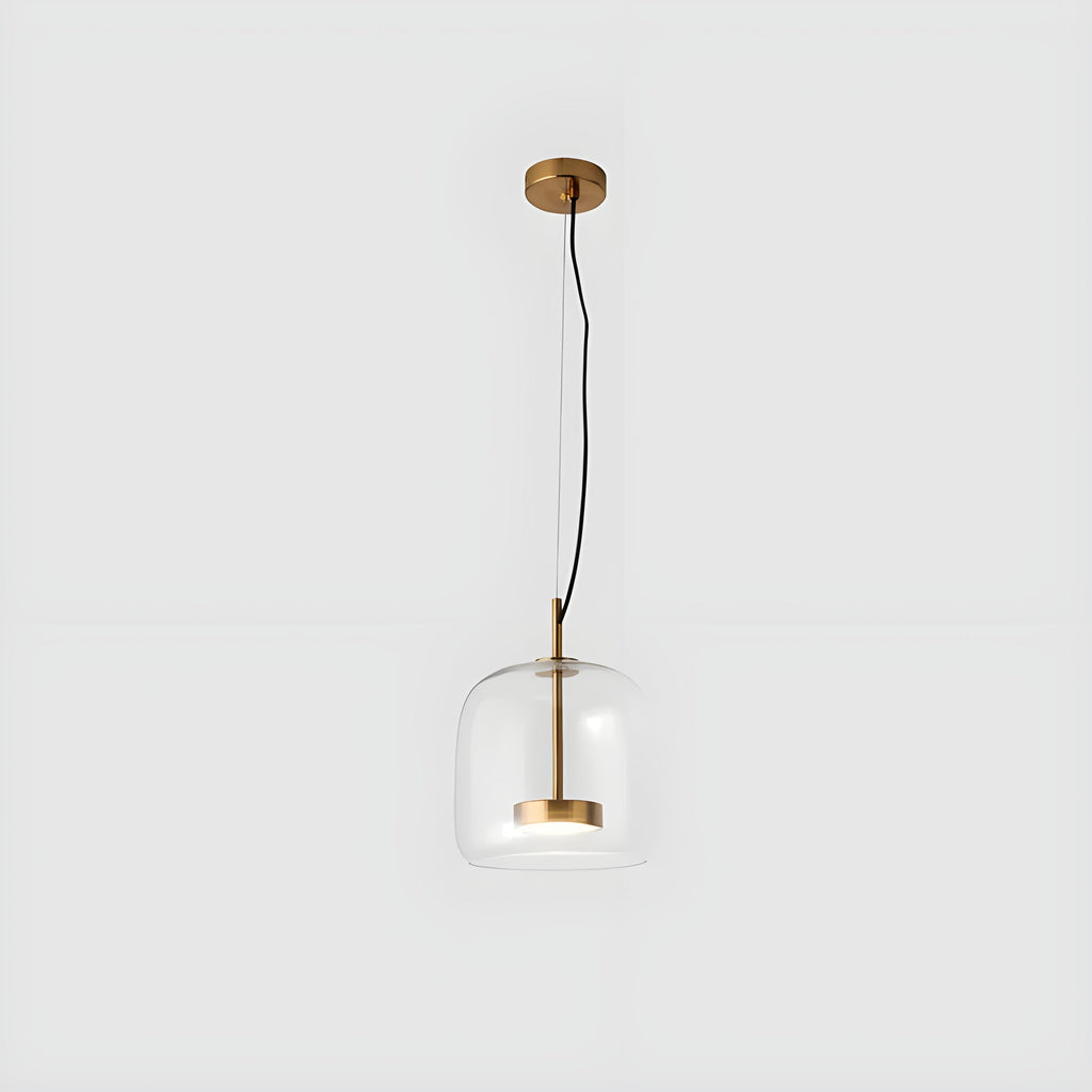 Lampada a sospensione LED in vetro – Design retro con luce calda per sala da pranzo e cucina