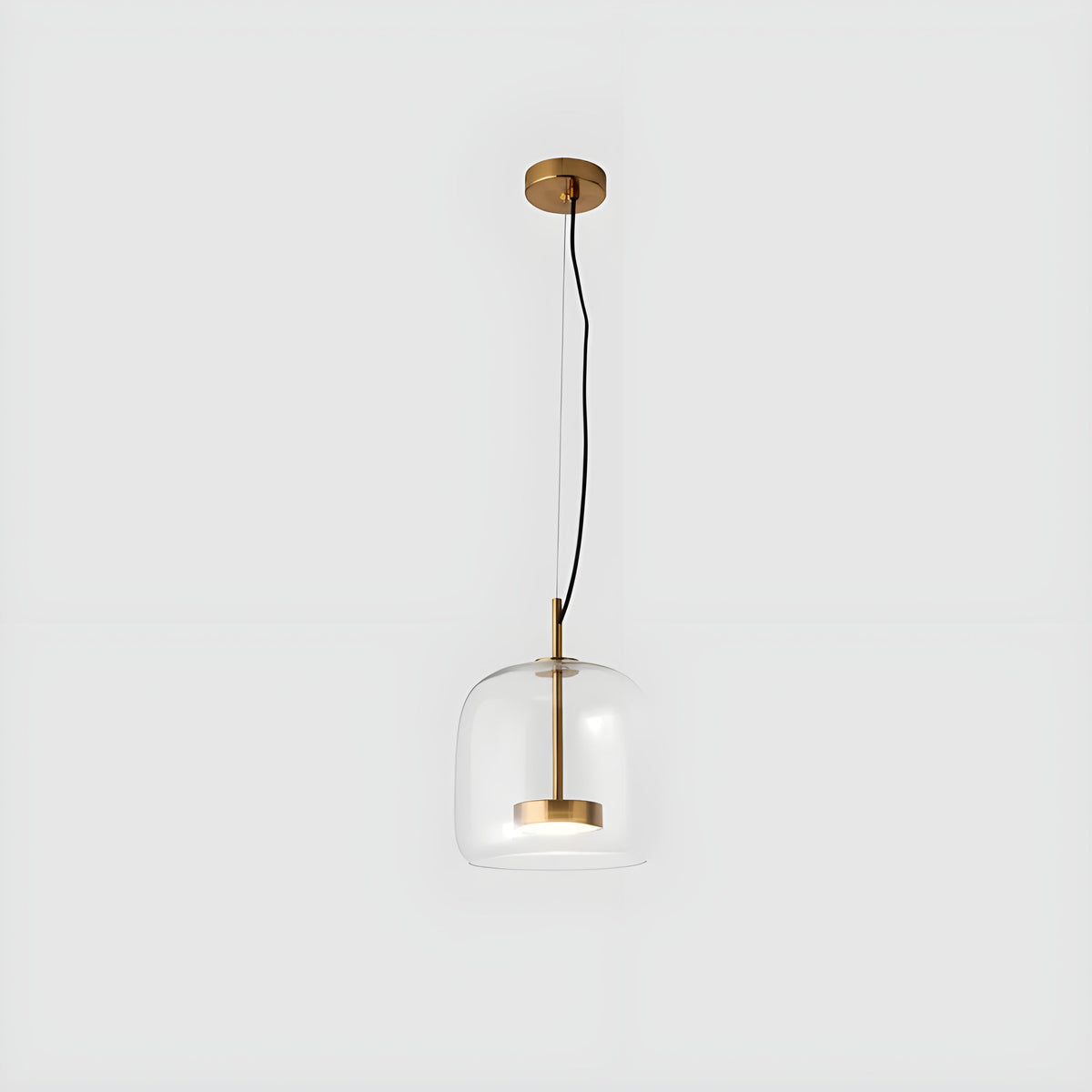 Lampada a sospensione LED in vetro – Design retro con luce calda per sala da pranzo e cucina
