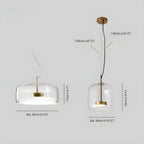 Lampada a sospensione LED in vetro – Design retro con luce calda per sala da pranzo e cucina