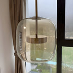Lampada a sospensione LED in vetro – Design retro con luce calda per sala da pranzo e cucina