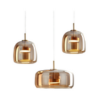 Lampada a sospensione LED in vetro – Design retro con luce calda per sala da pranzo e cucina