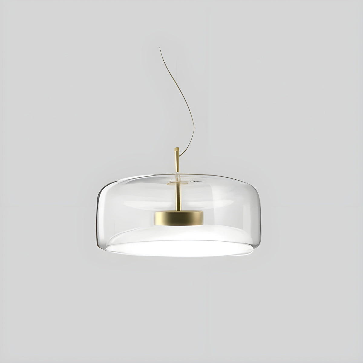 Lampada a sospensione LED in vetro – Design retro con luce calda per sala da pranzo e cucina