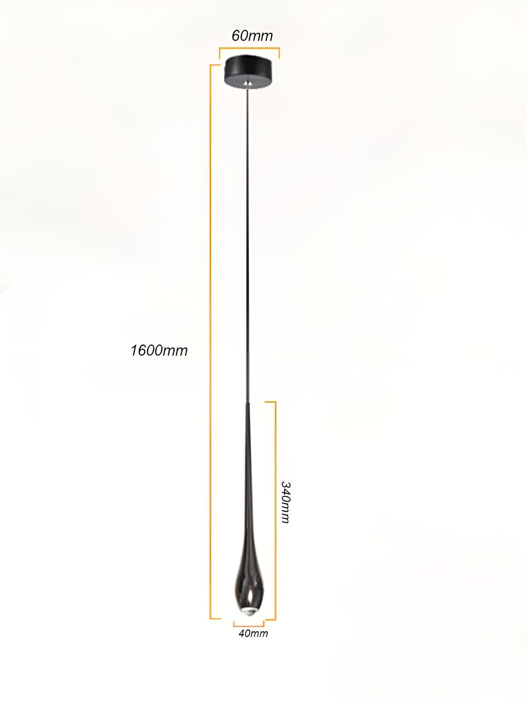 Lampada a sospensione LED a forma di goccia – Design moderno e luce calda | Perfetta per cucina e tavolo da pranzo