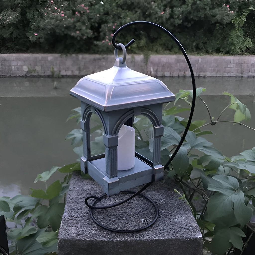 Lampada solare LED a forma di casa – Illuminazione da giardino impermeabile per aree esterne