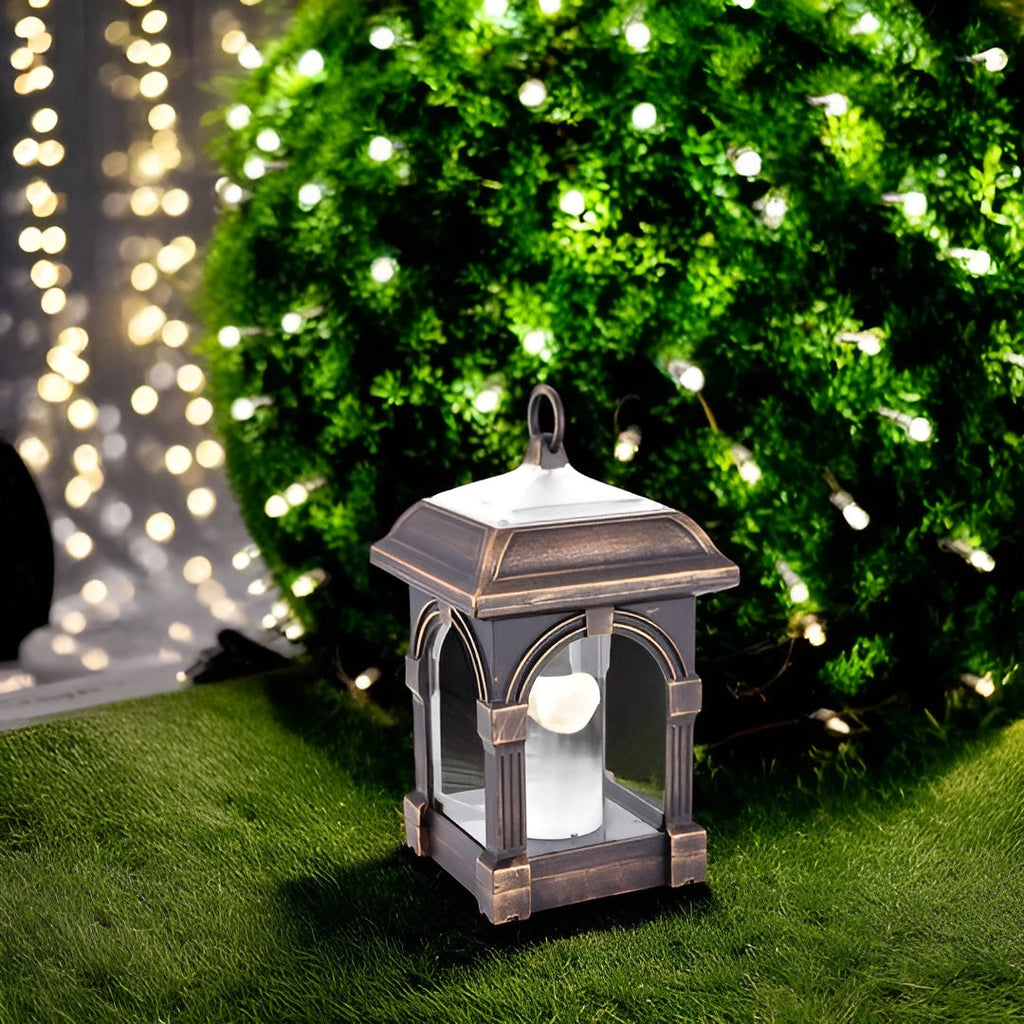 Lampada solare LED a forma di casa – Illuminazione da giardino impermeabile per aree esterne