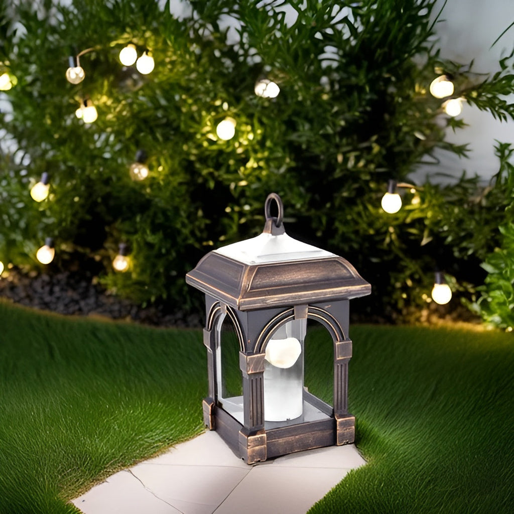 Lampada solare LED a forma di casa – Illuminazione da giardino impermeabile per aree esterne