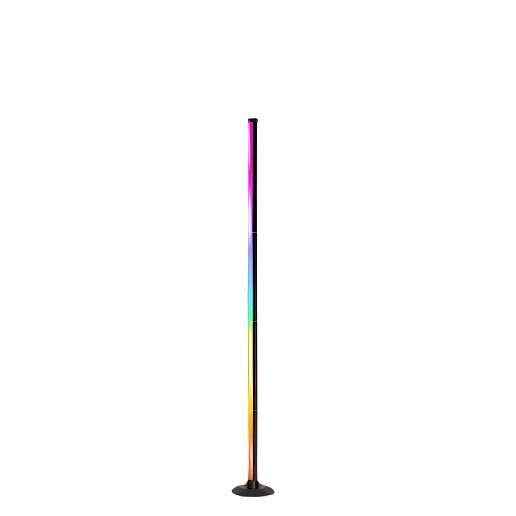 Lampada da terra LED con cambio colore RGBICB – Lampada moderna in alluminio con app e telecomando | Illuminazione d'atmosfera dimmerabile per la tua casa