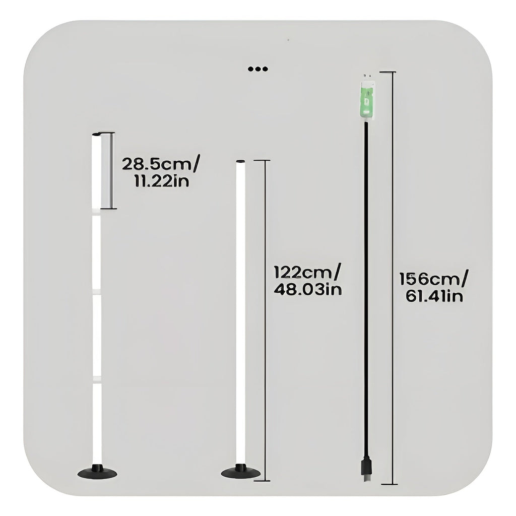 Lampada da terra LED con cambio colore RGBICB – Lampada moderna in alluminio con app e telecomando | Illuminazione d'atmosfera dimmerabile per la tua casa