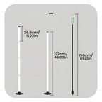 Lampada da terra LED con cambio colore RGBICB – Lampada moderna in alluminio con app e telecomando | Illuminazione d'atmosfera dimmerabile per la tua casa