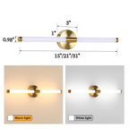 Applique da Parete a LED Lampada Sconces Doppio Paralume Illuminazione Su Giù