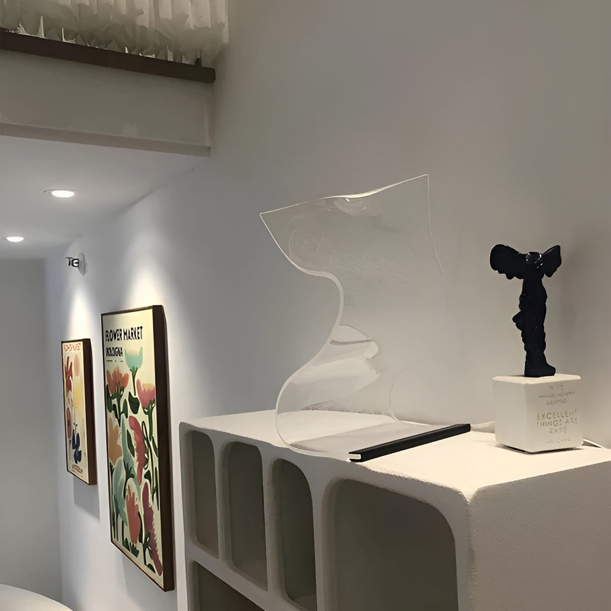 Lampada da tavolo in acrilico – Elegante e senza tempo con illuminazione LED | Lampada decorativa per la casa