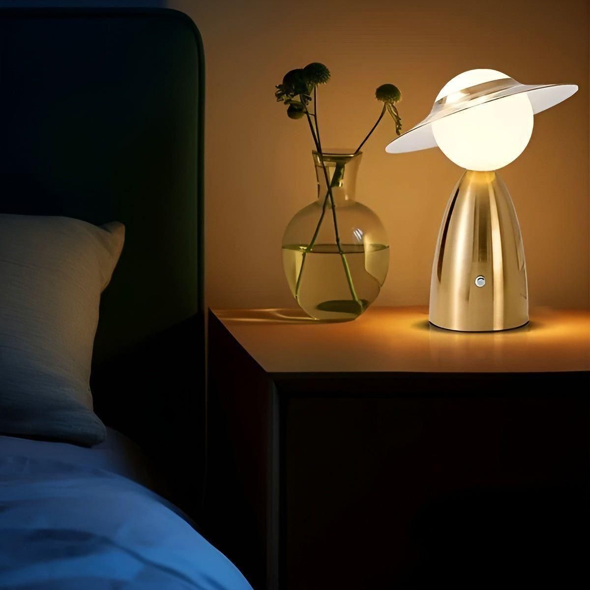 LightBeam Lampada - Stazione di Ricarica Portatile Senza Fili Lampada da Tavolo per Casa