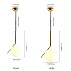 Lampada a sospensione in vetro opalino Blikuva Modern Globe