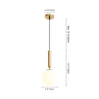 Lampada a sospensione in vetro minimalista Ljoma in stile mid-century