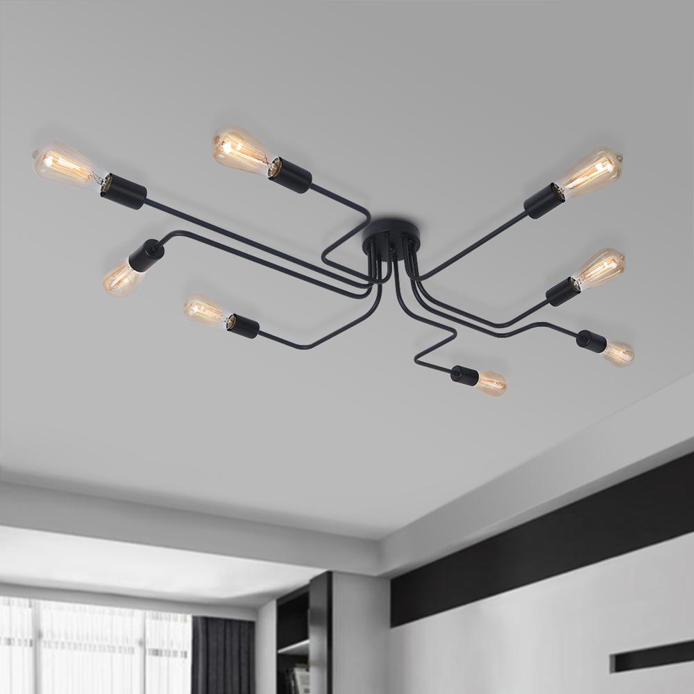 Qvistunix Moderno Industriale Sputnik Luce Semi Flush