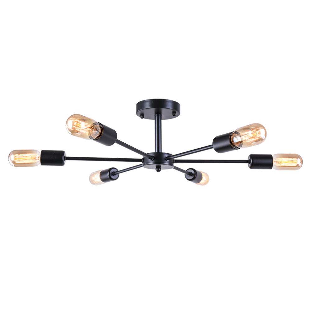 Xyla Moderno Semi Flush Light Sputnik di metà secolo