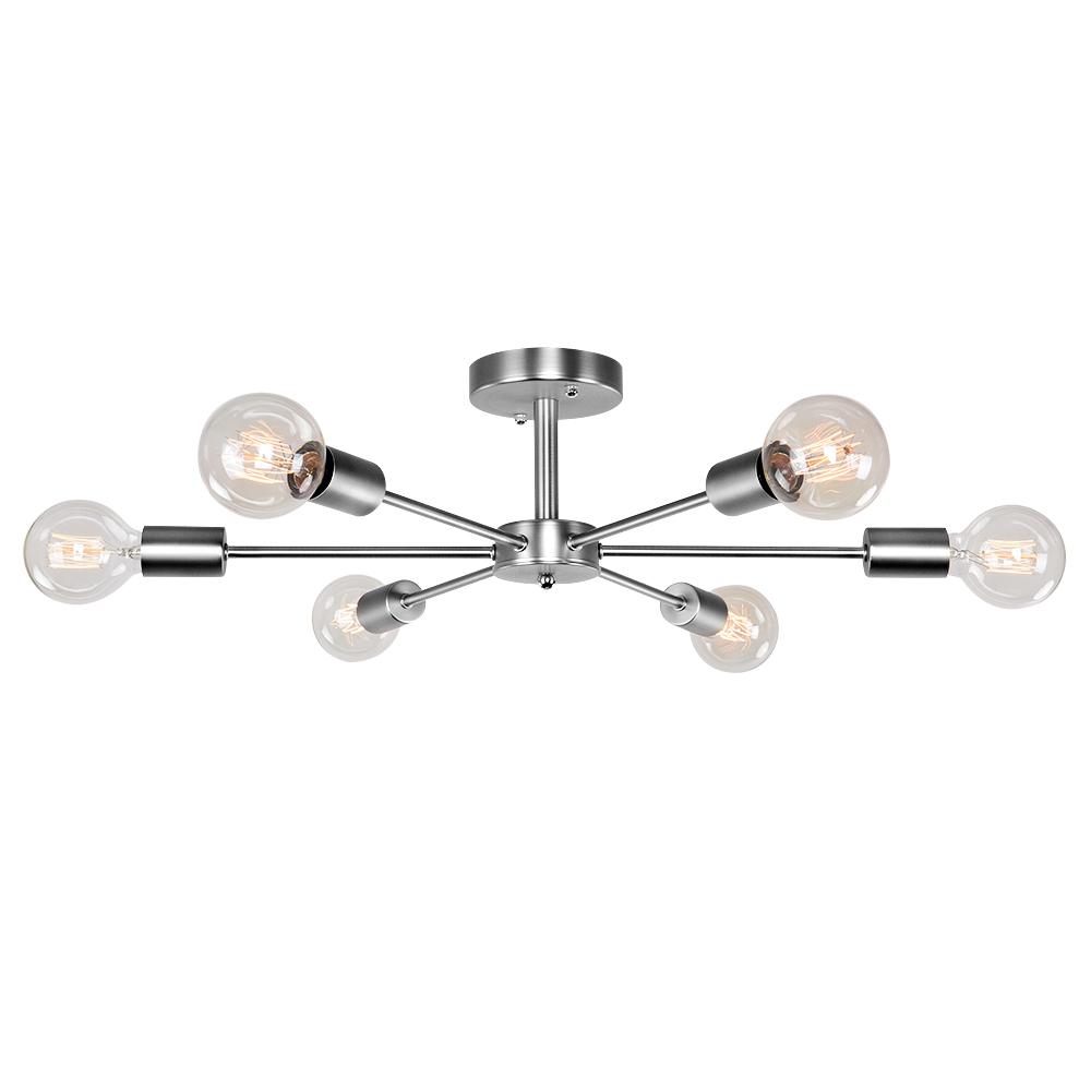 Xyla Moderno Semi Flush Light Sputnik di metà secolo