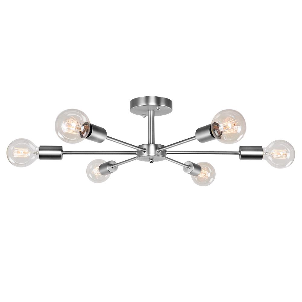Xyla Moderno Semi Flush Light Sputnik di metà secolo