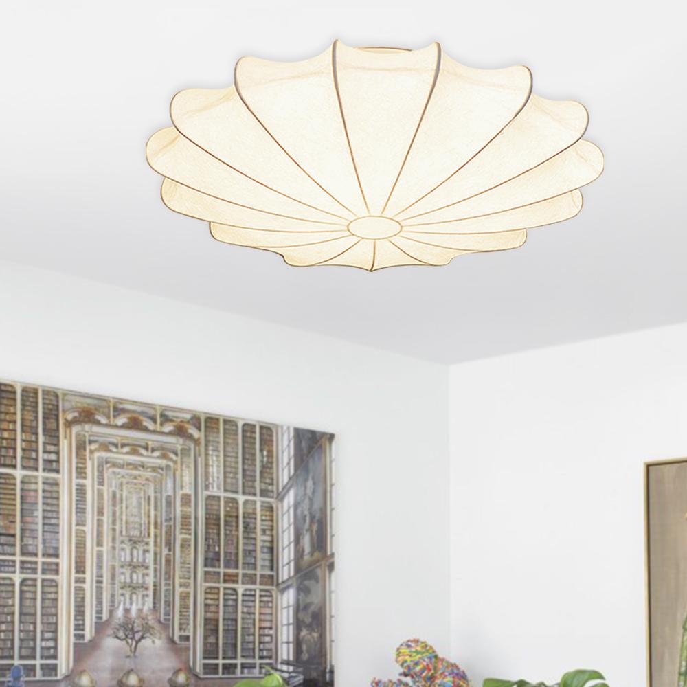 Lunari Lampada a Soffitto in Seta Mid-Century Modern
