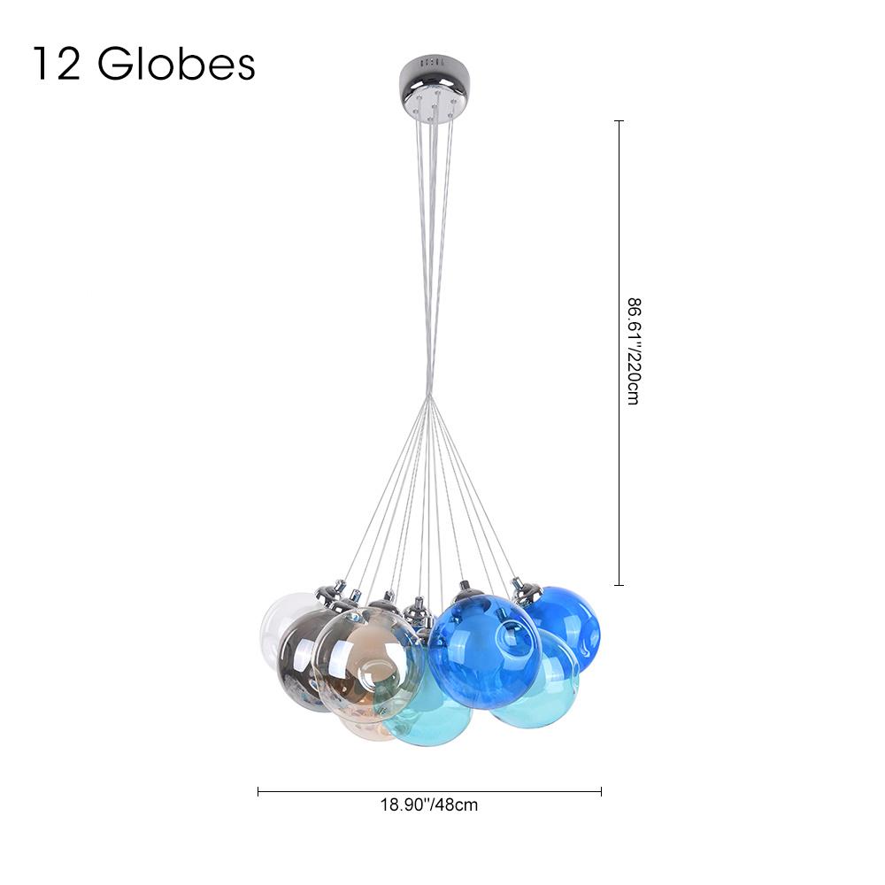 Lampadario in Vetro Multi-Colore Wægnuli Unico