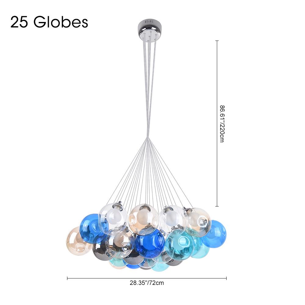 Lampadario in Vetro Multi-Colore Wægnuli Unico
