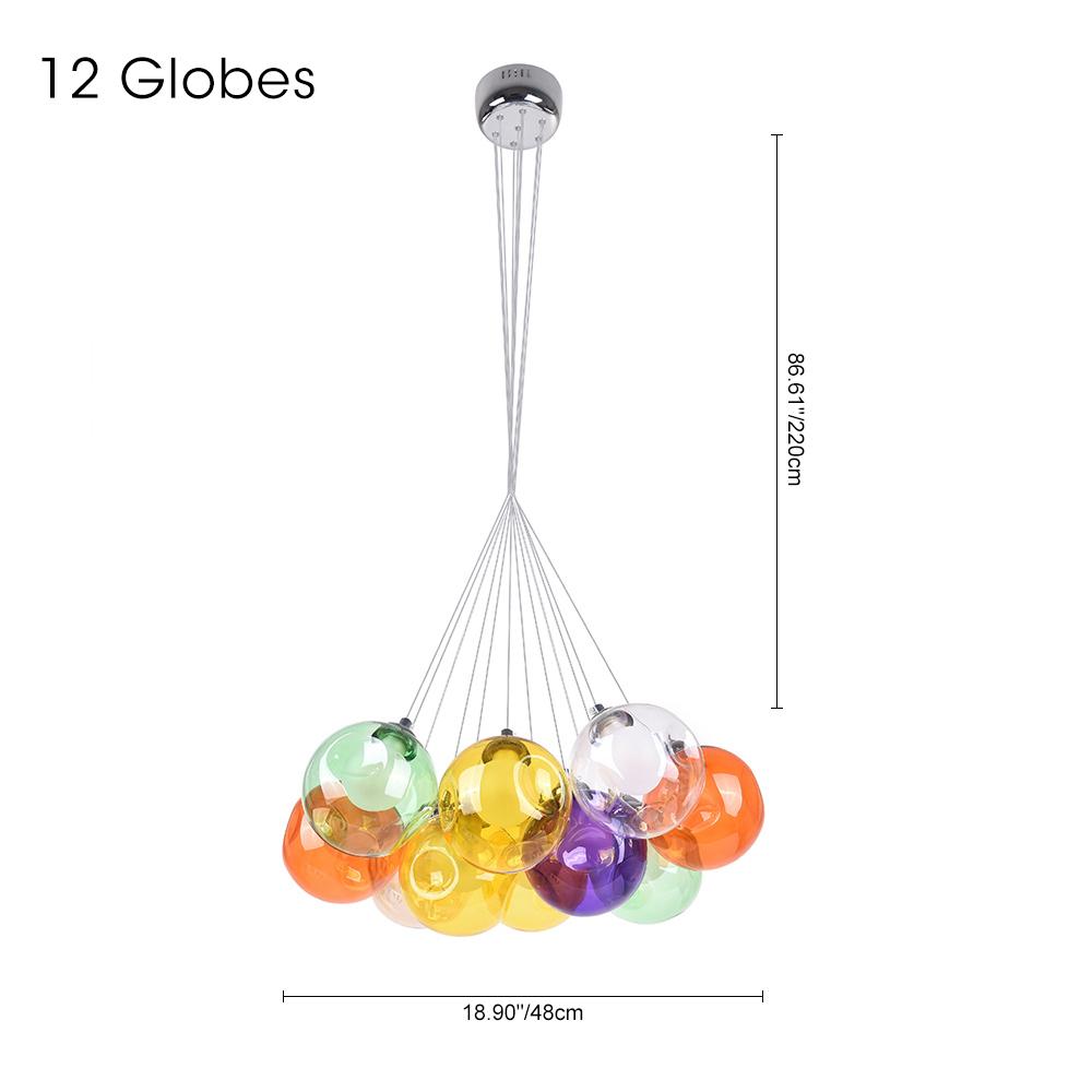 Lampadario in Vetro Multi-Colore Wægnuli Unico