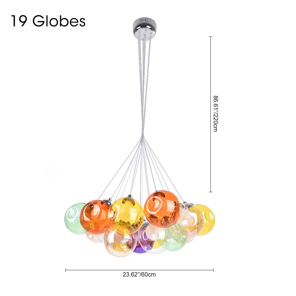 Lampadario in Vetro Multi-Colore Wægnuli Unico