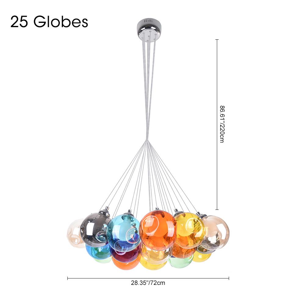 Lampadario in Vetro Multi-Colore Wægnuli Unico