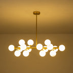 Lampadario in Vetro Lineare Moderno Iris