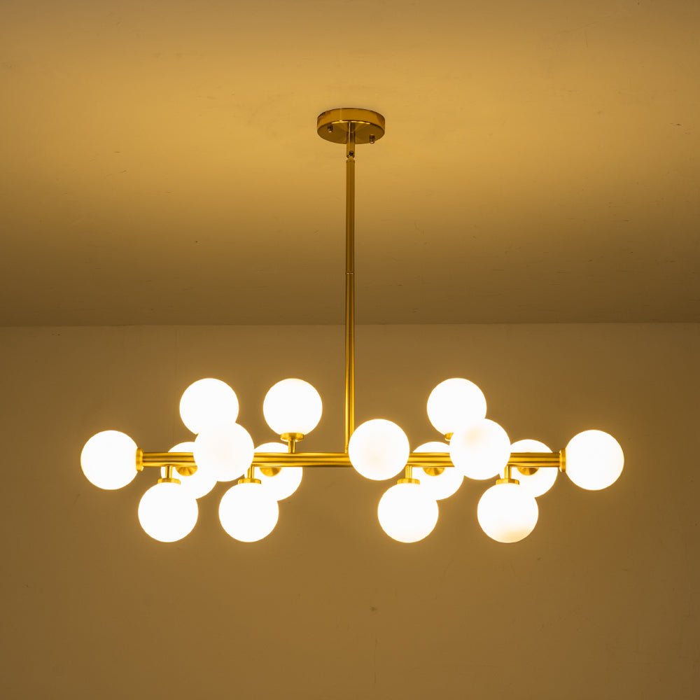 Lampadario in Vetro Lineare Moderno Iris