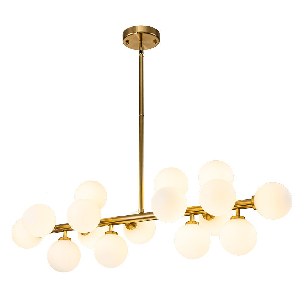 Lampadario in Vetro Lineare Moderno Iris