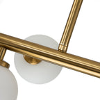 Lampadario in Vetro Lineare Moderno Iris