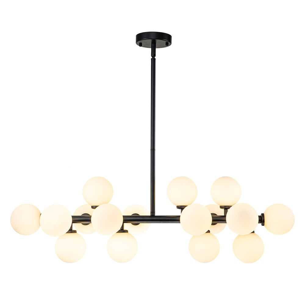 Lampadario in Vetro Lineare Moderno Iris