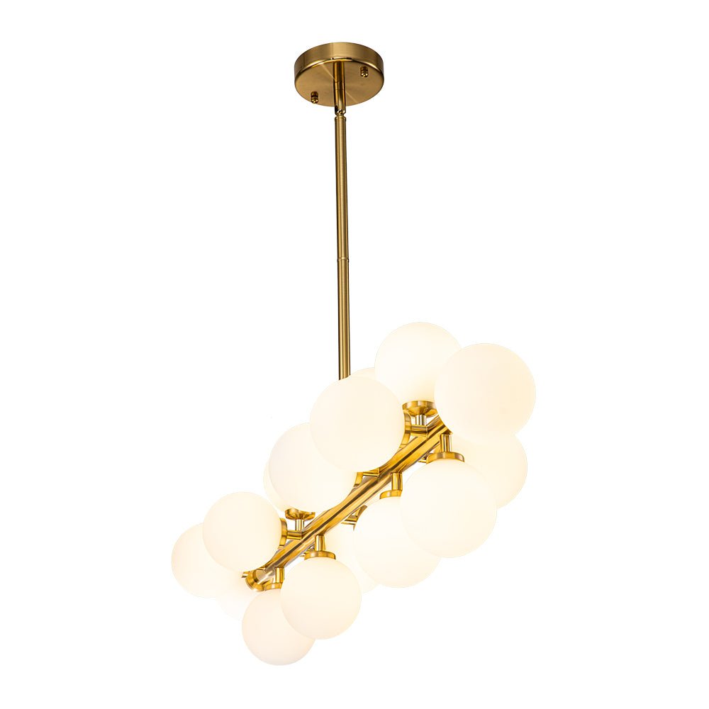 Lampadario in Vetro Lineare Moderno Iris