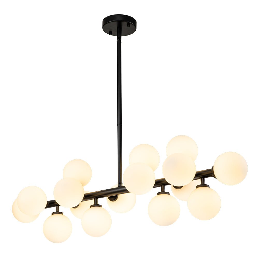 Lampadario in Vetro Lineare Moderno Iris