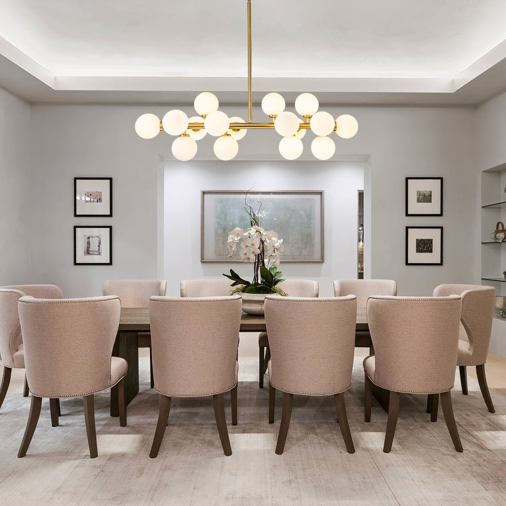 Lampadario in Vetro Lineare Moderno Iris