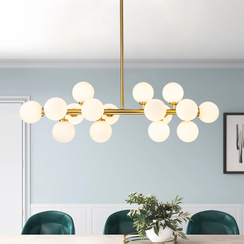 Lampadario in Vetro Lineare Moderno Iris