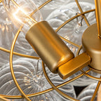 Brillia Moderno Lampadario a Bolle in Vetro Semi Flush