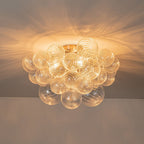 Brillia Moderno Lampadario a Bolle in Vetro Semi Flush