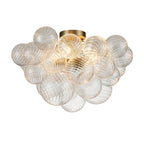 Brillia Moderno Lampadario a Bolle in Vetro Semi Flush